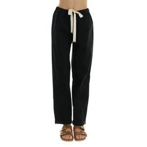PANTALONE IN COTONE NERO